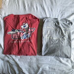 2 Vineyard Vines Long Sleeve Shirts (See Description)